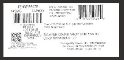 label - fenofibrate 145mg
